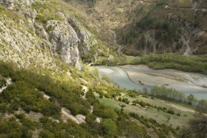 Γεφύρι Πορτίτσας από ψηλά 